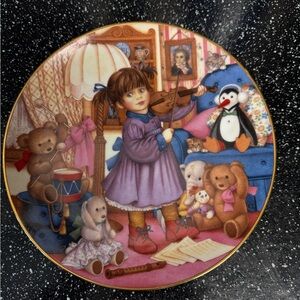 Franklin Mint Porcelain Plate - Practice Makes Perfect